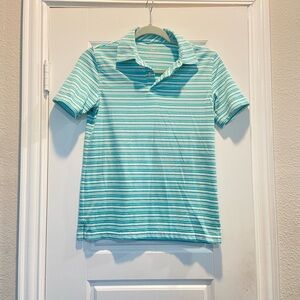 Southern Tide Light Blue Striped Kids Polo
